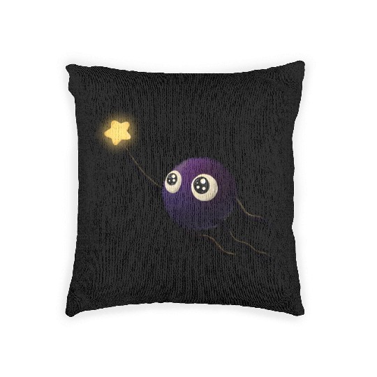 little soot sprite Woven Pillows