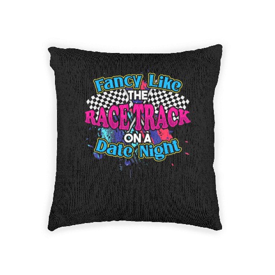 Fancy Like The Race Track On A Date Night Vintage Woven Pillows