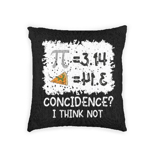 pi day and pizza 3 14 Math Teacher Pi National Day Woven Pillows