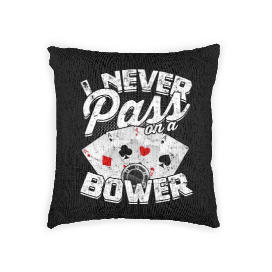 Card Game Games Playing Card Poker Euchre Woven Pillows