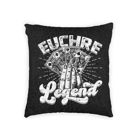 Card Game Games Playing Card Poker Euchre Woven Pillows