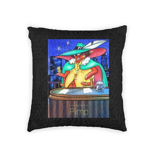 Cornbread Shrimp Da' Pimp Woven Pillows