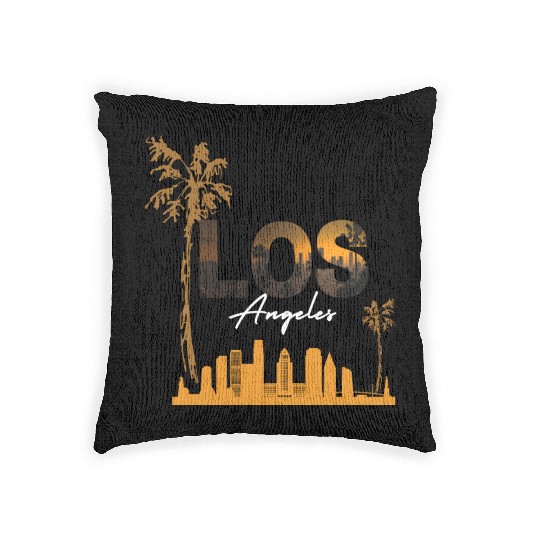 Los angeles | los angeles county Woven Pillows