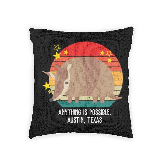 Anything Is Impossible. Austin, Texas Apparel Woven Pillows