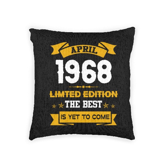 April 1968 Birthday Surprise Woven Pillows