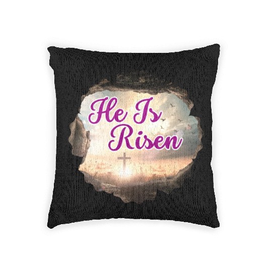 He Is Risen! Woven Pillows