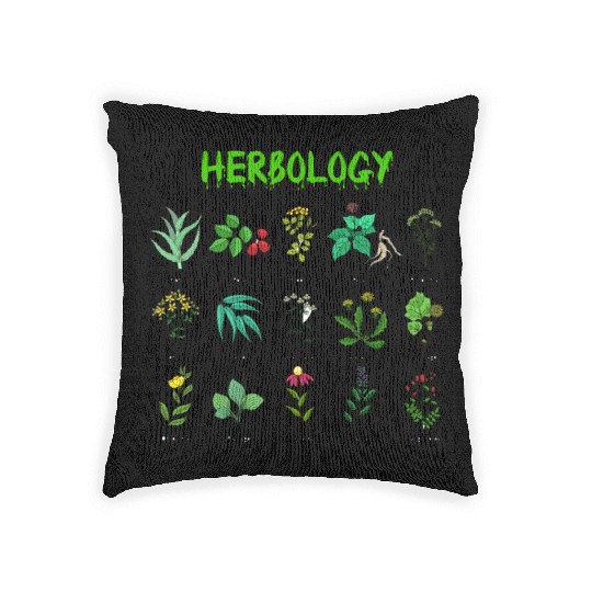 herbologist plants gardening lover plant Woven Pillows