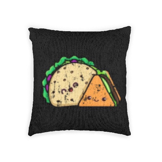 Doner Taco Best Friends Pocket design Woven Pillows