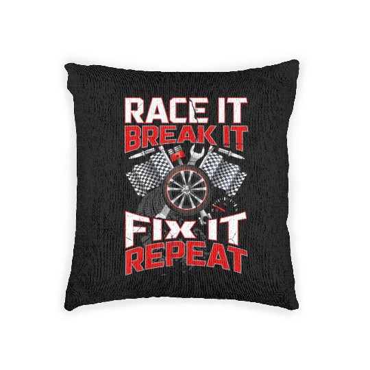 Funny Racing Woven Pillows For Men Street Racing Woven Pillows