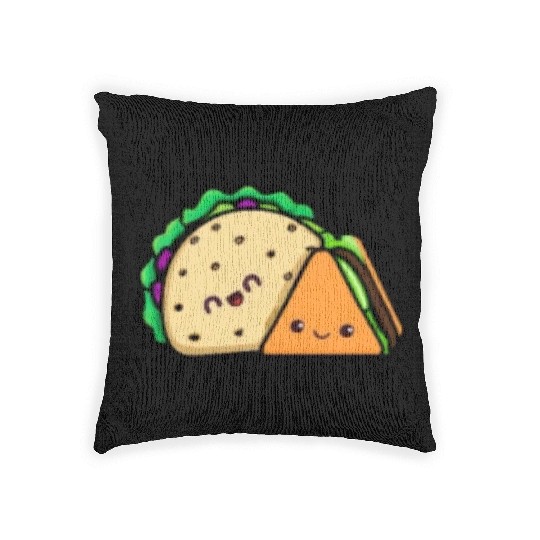 Doner Taco Best Friends Pocket design Woven Pillows