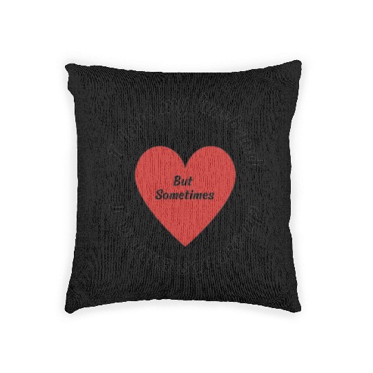 i love my husband but sometimes i wanna square up Woven Pillows