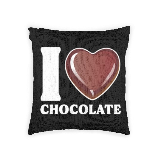 I Love Chocolate Woven Pillows