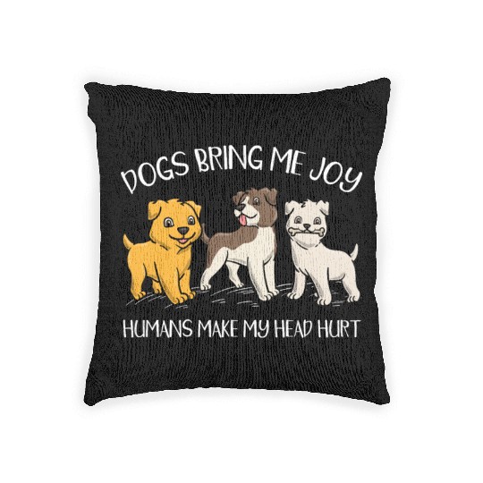 Dog Owner Dog Lover Dog Breeder Paw Love Puppy Woven Pillows