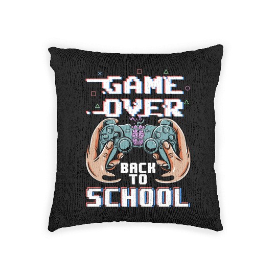 Video Game Controller Back To School Woven Pillows