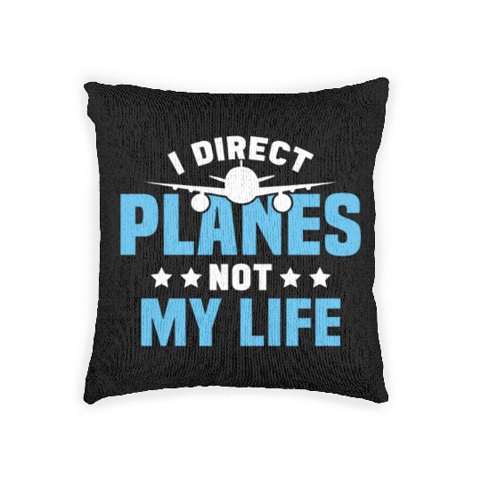 Air Traffic Controller ATC Flight Control Aircraft Woven Pillows