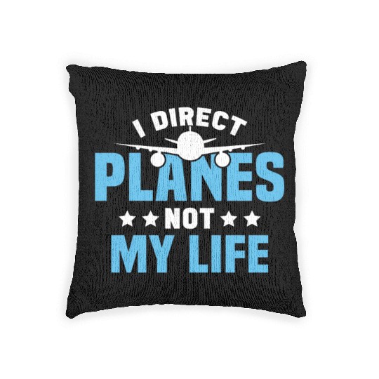 Air Traffic Controller ATC Flight Control Aircraft Woven Pillows