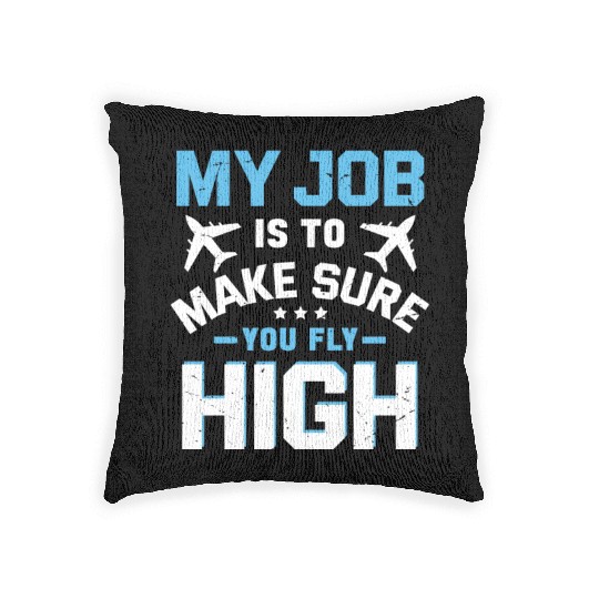 Air Traffic Controller ATC Flight Control Aircraft Woven Pillows