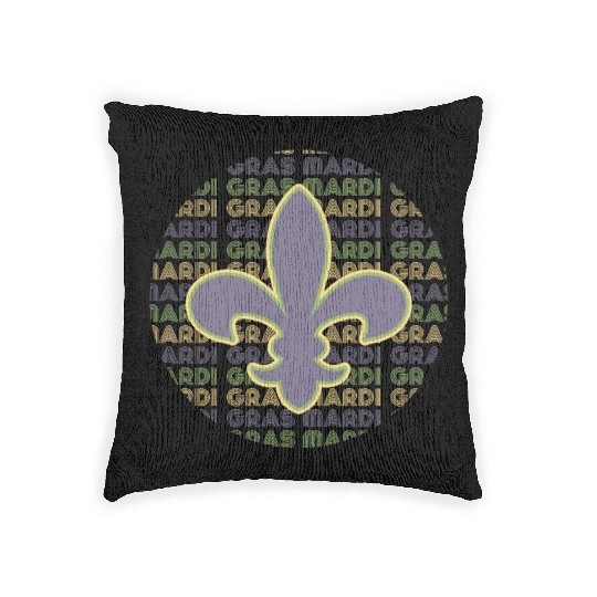 Mardi Gras New Orleans Woven Pillows