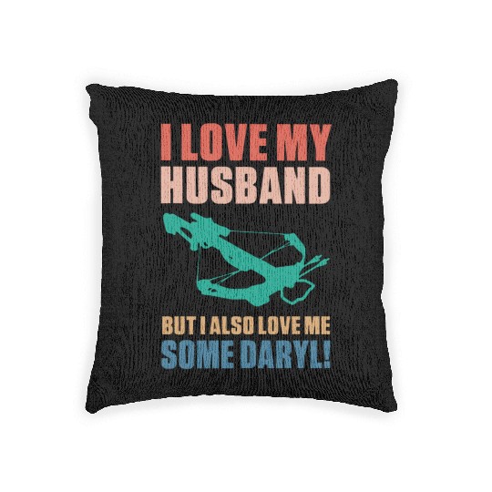 I Love My Husband But I Also Love Action Movies Woven Pillows