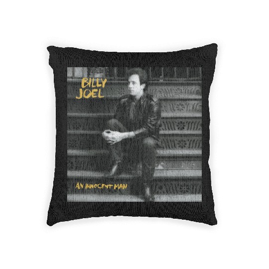 Billy Joel an innocent man Woven Pillows