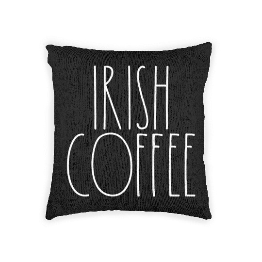 Irish Coffee White Rae Dunn Inspired Minimalist Woven Pillows