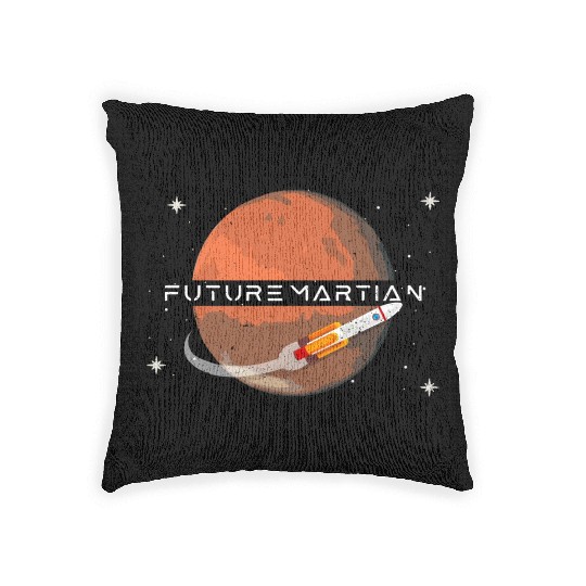 Future Martian Mars Planet Space Lover Woven Pillows