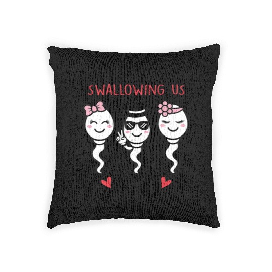 Thanks For Not Swallowing Us Happy Mother's Day Woven Pillows
