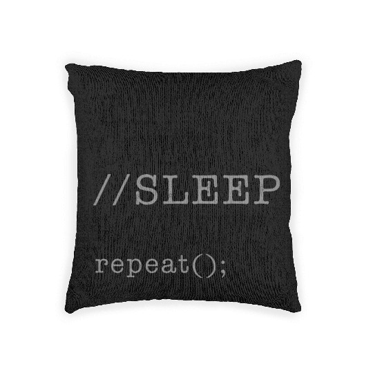 Computer Science Python Programmer Eat Code Sleep Woven Pillows