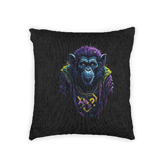 monkey Woven Pillows