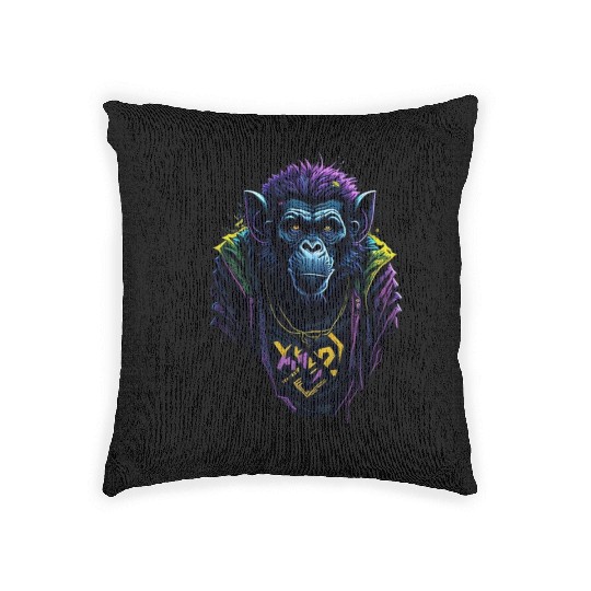 monkey Woven Pillows