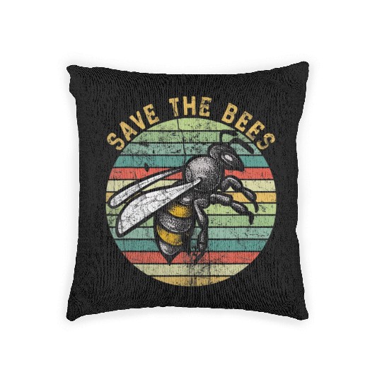 Save the Bees Harvest Succulent Gardening Grass N Woven Pillows