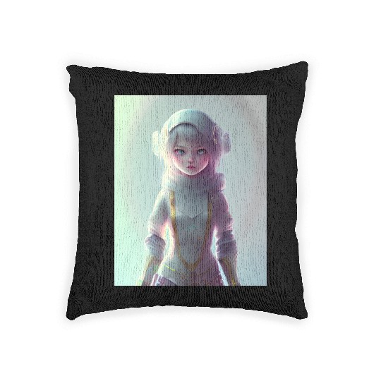 last in the AI TEEN GAMER GIRL Series Woven Pillows