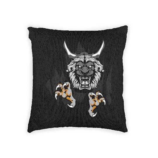 tattoo dragon claw Woven Pillows