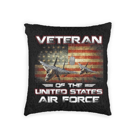 Veteran of the United States US Air Force Woven Pillows