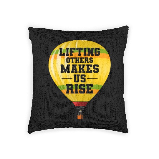 Hot Air Ballooning Hopper Balloon Ride Balloonist Woven Pillows