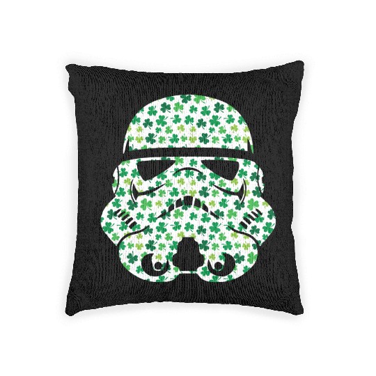 Stormtrooper Saint Patricks Day Woven Pillows