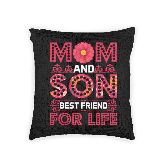 Mom And Son Woven Pillows