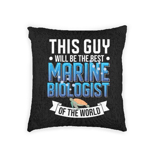 Biology Science Ocean Student Woven Pillows