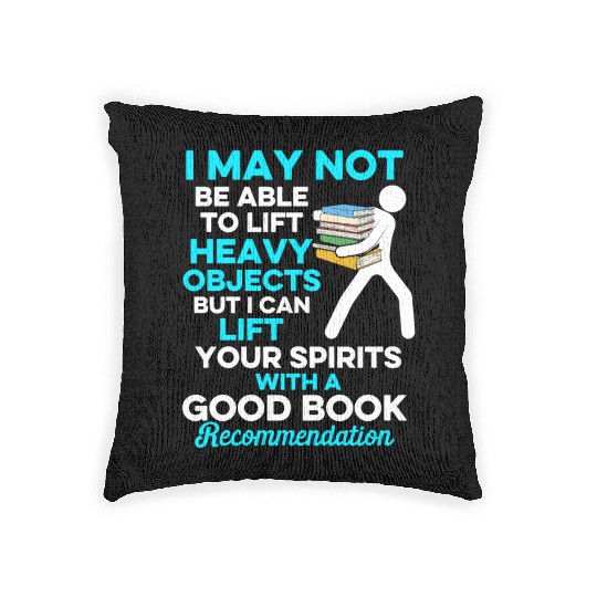Librarian Bookworm Book Nerd Reading Library Woven Pillows