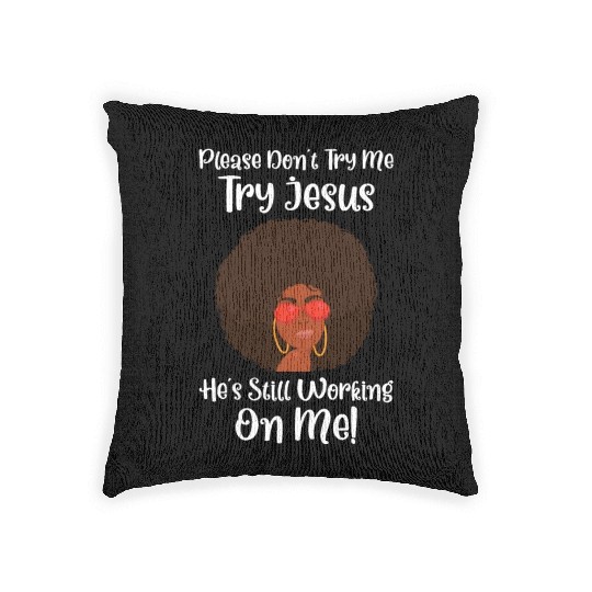 Afro Black Girl Pride Afro Girl Afrocentric Melani Woven Pillows