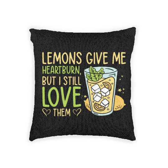 Lemon Fruit Lemonade Citrus Woven Pillows