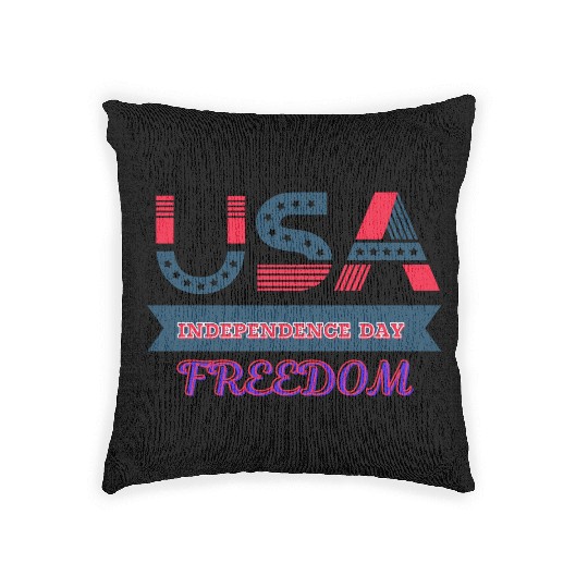 Pride Gift For Lovers USA Independence Day Woven Pillows