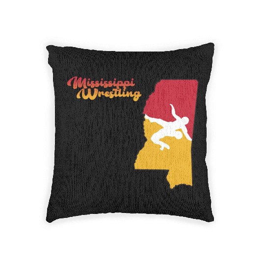 Mississippi Wrestling Woven Pillows