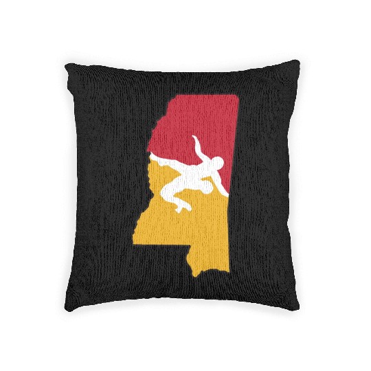 Mississippi Wrestling Woven Pillows