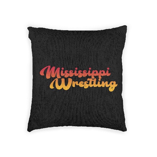 Mississippi Wrestling Woven Pillows