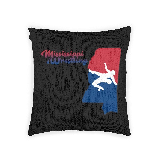 Mississippi Wrestling Woven Pillows