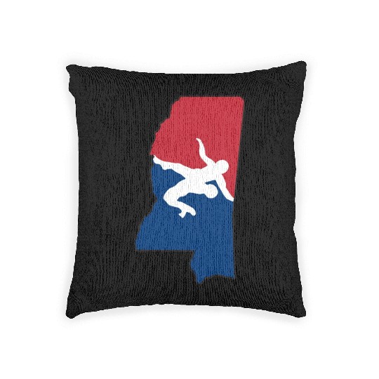 Mississippi Wrestling Woven Pillows