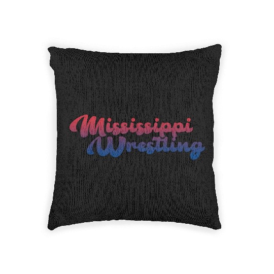 Mississippi Wrestling Woven Pillows