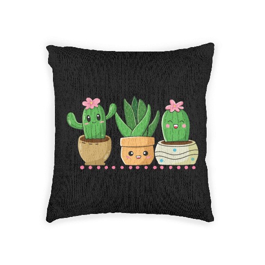 Cactus, Cactus Pocket, Plant Lover, Minimalist Woven Pillows