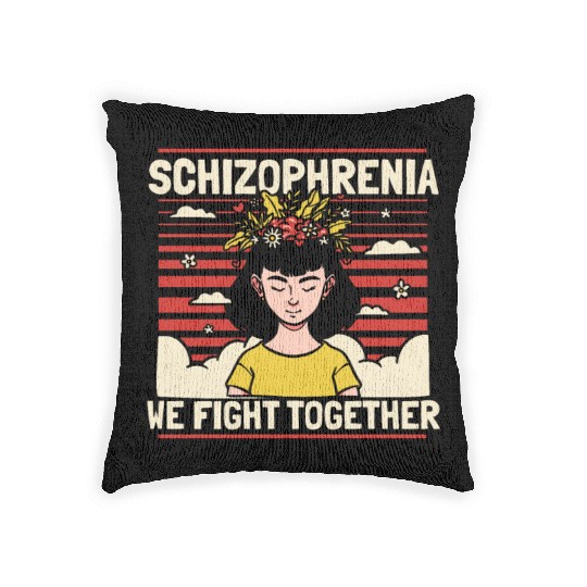 Psychology Psychologist Schizophrenia Woven Pillows
